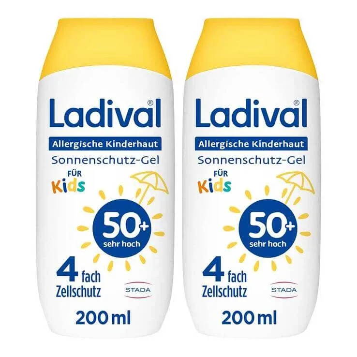 Ladival Gel pentru pielea copiilor cu sensibilitate alergică SPF 50+, 2 x 200 ml gel — preț și oferte