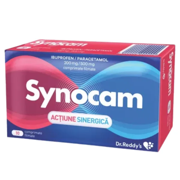 Synocam 200 mg/500 mg, Dr.Reddys | 10 comprimate — preț și oferte
