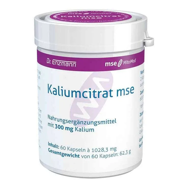 Capsule de citrat de potasiu mse, 60 de capsule — preț și oferte