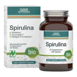 Spirulină 500 mg, comprimate ecologice certificate Naturland, 80 de comprimate