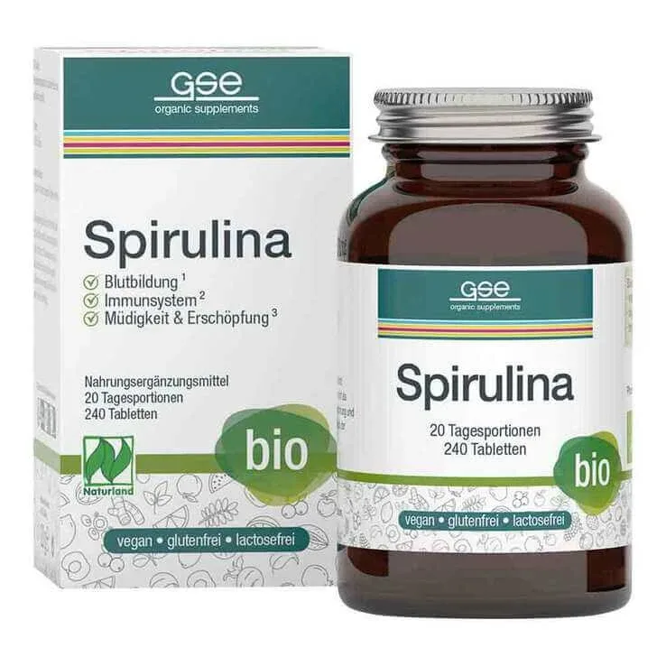 Spirulină 500 mg, comprimate ecologice certificate Naturland, 80 de comprimate — preț și oferte