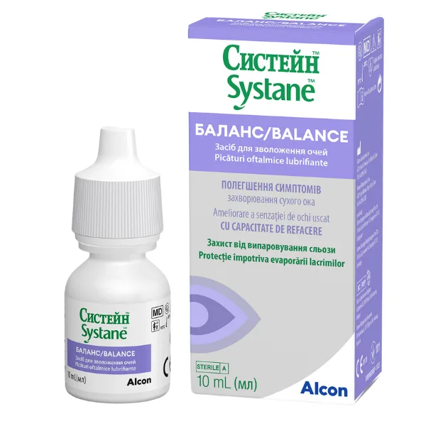 Systane Balance picaturi oftalmice lubrifiante, Alcon | 10 ml — preț și oferte