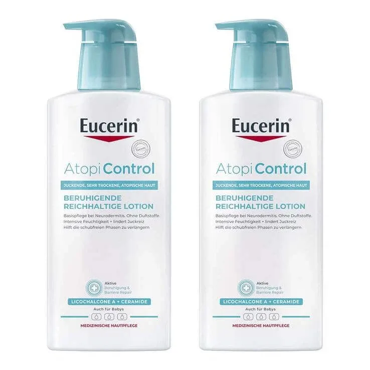 Loțiune Eucerin AtopiControl, 2 x 400 ml loțiune — preț și oferte