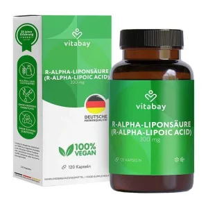 Capsule cu acid R-alfa-lipoic 300 mg și acid tioctic, 120 de capsule