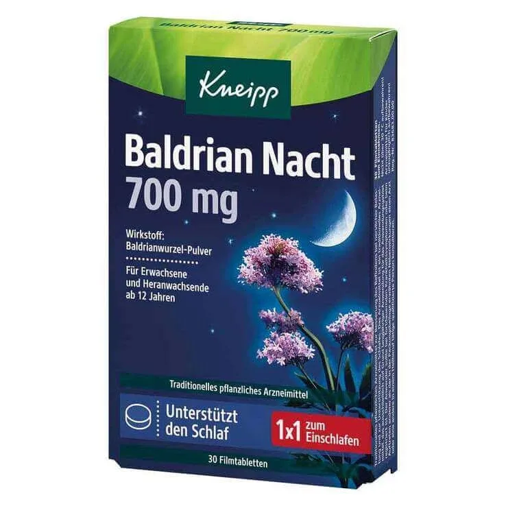Kneipp Valeriană de noapte 700 mg comprimate filmate, 30 comprimate filmate — preț și oferte