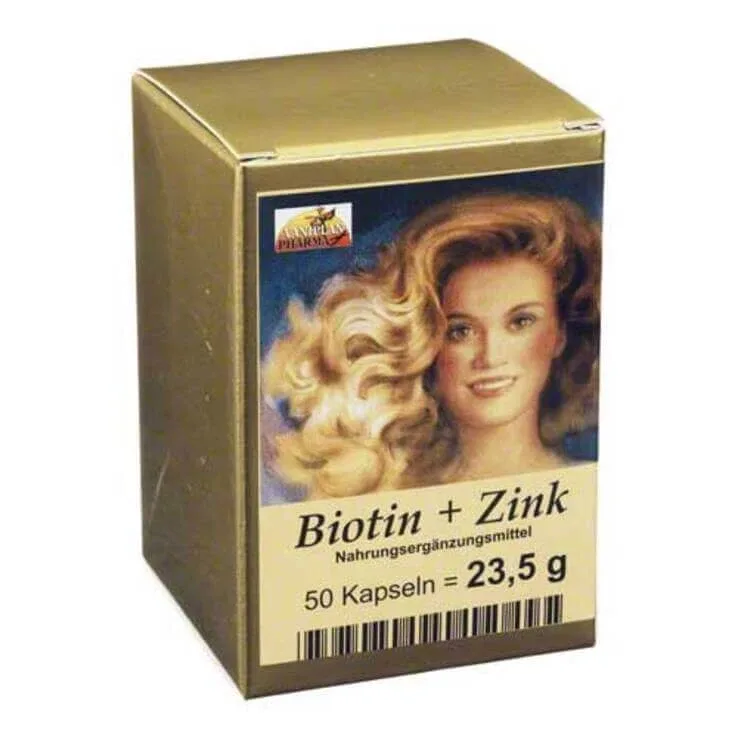 Capsule pentru păr cu biotină și zinc, 100 de capsule — preț și oferte