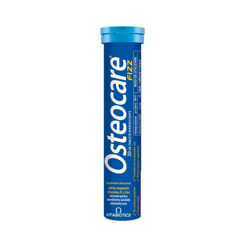 Tablete efervescente OsteoCare Fizz | 20 de tablete VITABIOTICS — preț și oferte