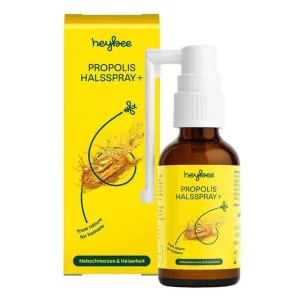 Heybee Spray pentru gât cu propolis +, spray de 30 ml
