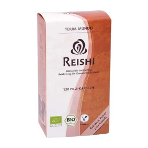 Capsule cu ciuperca medicinală Reishi Bio Terra Mundo, 120 de capsule