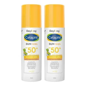 Cetaphil Sun Kids loțiune liposomală cu protecție solară SPF 50+, 2 x 150 ml loțiune