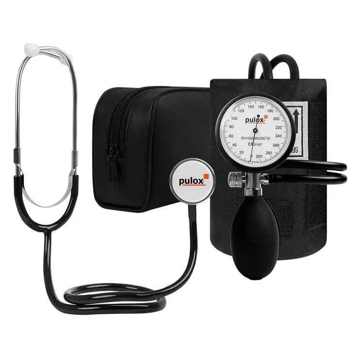 Aparat manual de măsurare a tensiunii arteriale Pulox + stetoscop, 1 buc. fără specificare — preț și oferte