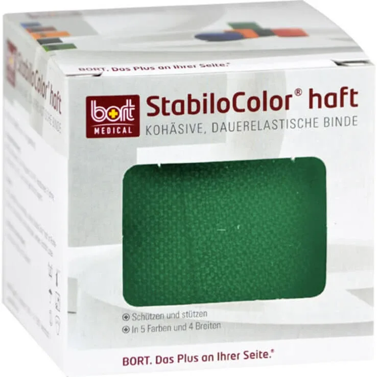 Bandă adezivă Bort Stabilocolor, 4 cm, verde, 1 bucată — preț și oferte