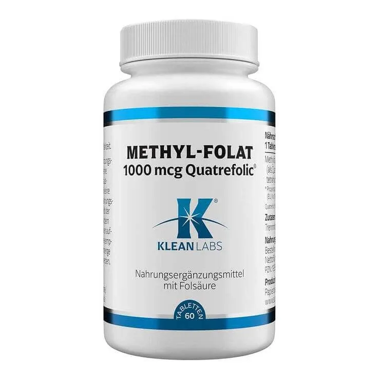 Folat de metil 1000 µg, comprimate Klean Labs, 60 de comprimate — preț și oferte