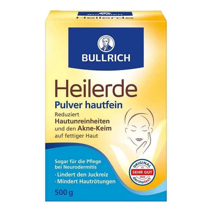 Bullrich – Pământ medicinal sub formă de pulbere fină ca pielea, 500 g pulbere — preț și oferte