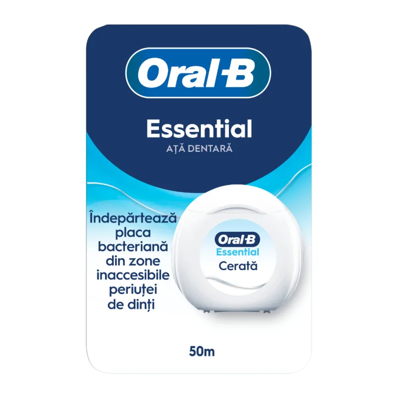 Ata dentara Essential Floss, 50 m, Oral B — preț și oferte