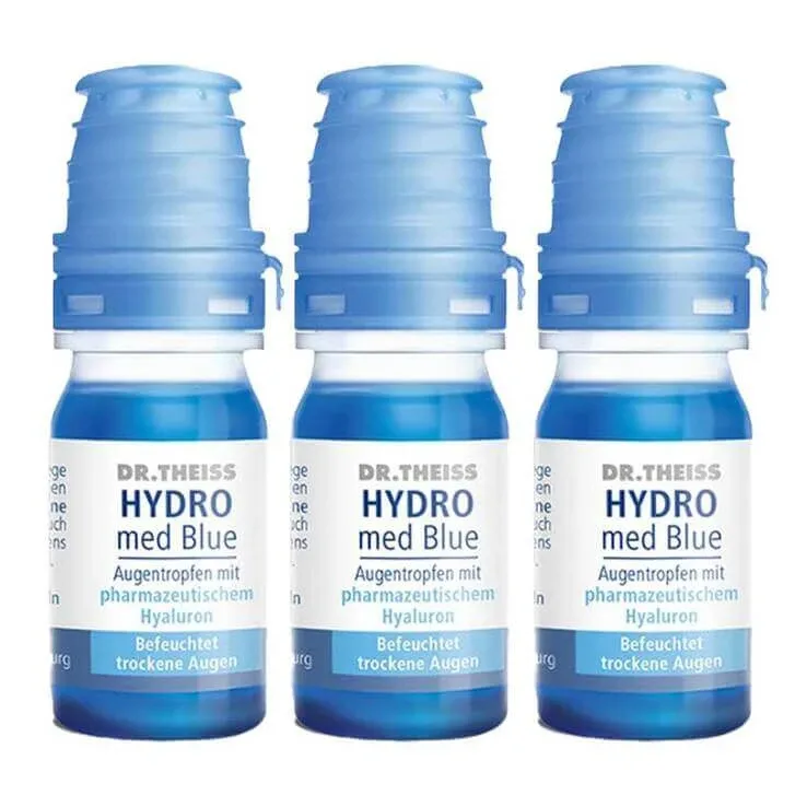 DR. Theiss Hydro med Blue picături oftalmice, 3 x 10 ml picături oftalmice — preț și oferte