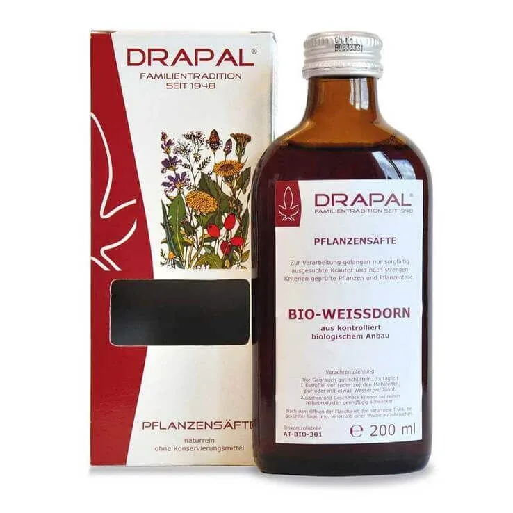 Suc vegetal organic din fructe de păducel Drapal, 200 ml suc — preț și oferte