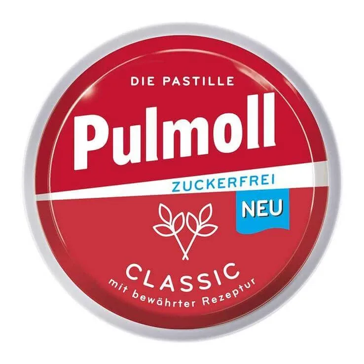 Bomboane Pulmoll Classic fără zahăr, 50 g bomboane — preț și oferte