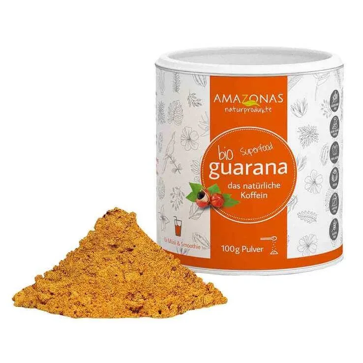 Pudră pură de guarana ecologică, 100 g pudră — preț și oferte