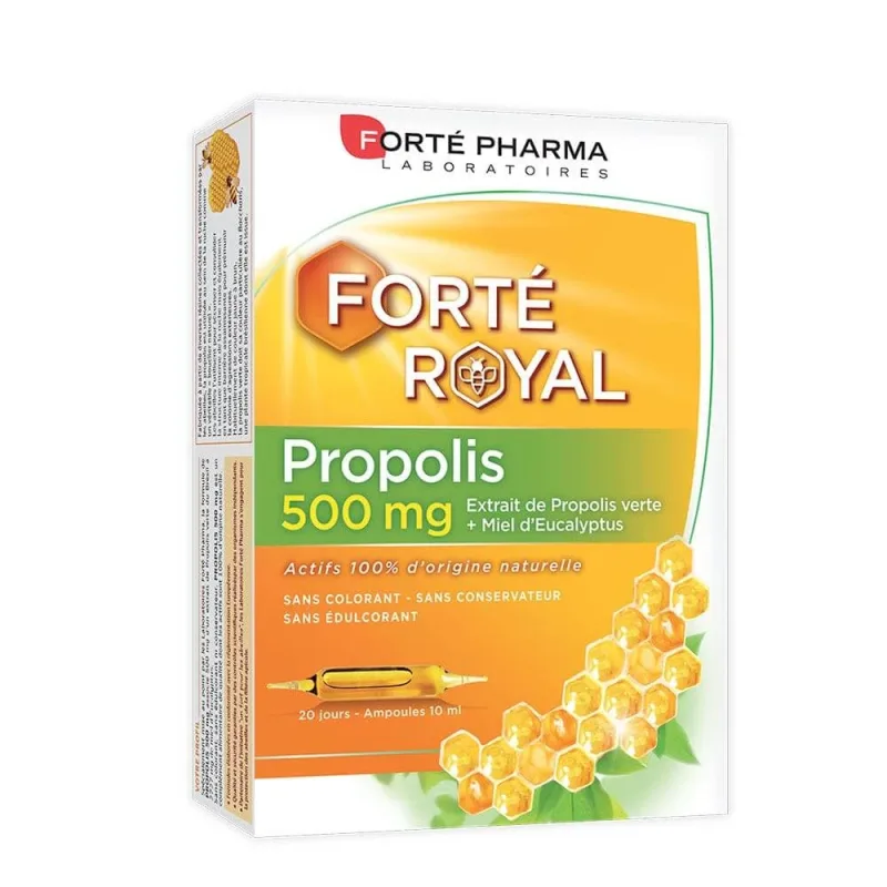 Forté Pharma Forté Royal Green Propolis 500mg 20 fiole — preț și oferte