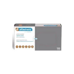 ALFASHIELD Mănuși de unică folosință din latex cu pudră - pachet de 100 bucăți - Selectați dimensiunea