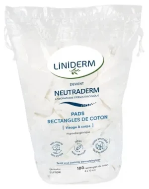 Neutraderm Baby Pads – Pătratele de bumbac, 180 de bucăți
