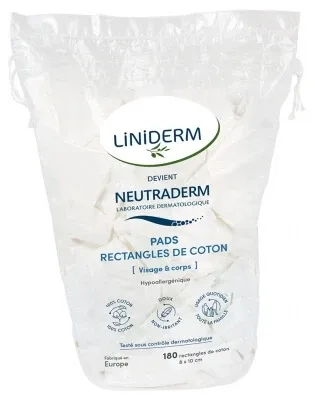 Neutraderm Baby Pads – Pătratele de bumbac, 180 de bucăți — preț și oferte