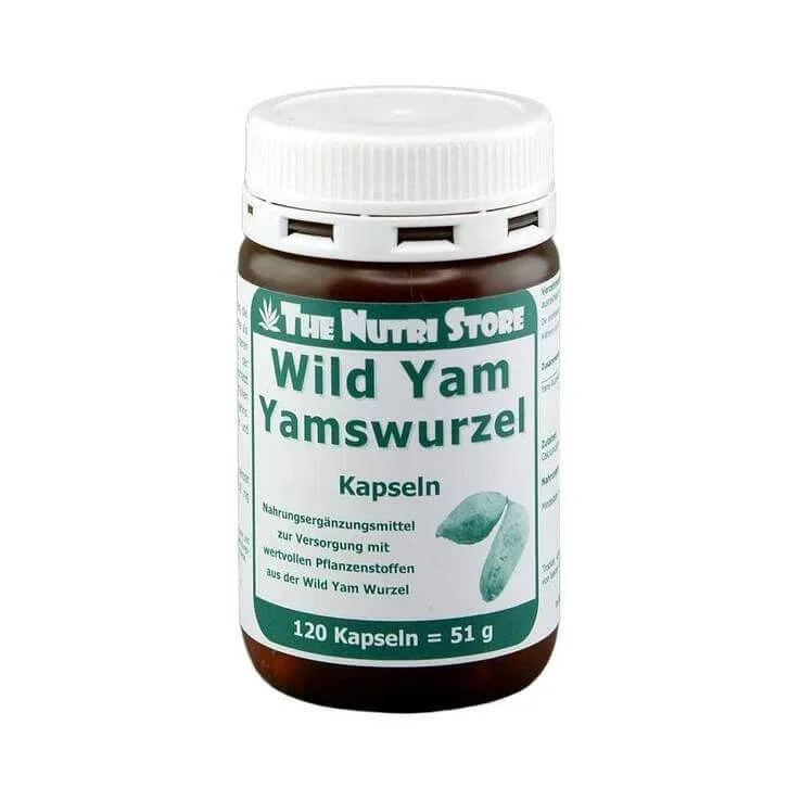 Capsule cu rădăcină de ignamă sălbatică (Wild Yam) 250 mg, 120 de capsule — preț și oferte