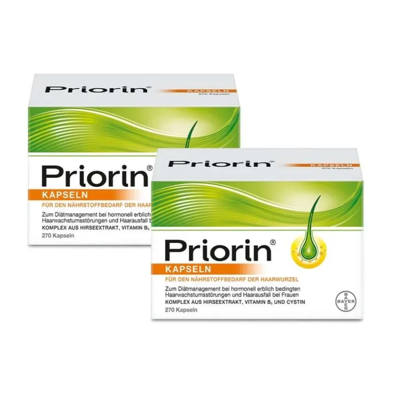 Priorin capsule pachet dublu 2X270 buc — preț și oferte