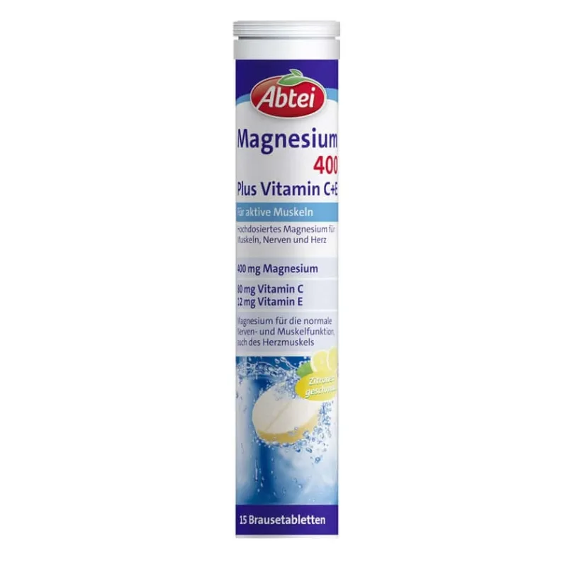Abbey Magneziu 400 Plus Vitamina C + E 15 Capsule — preț și oferte