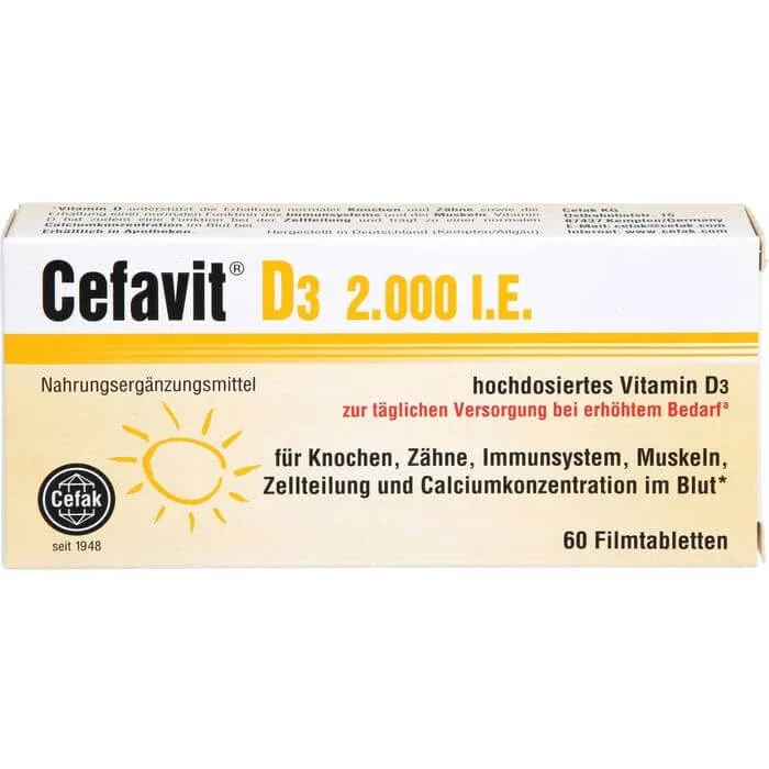 CEFAVIT D3 2,000 U.I. comprimate filmate 60 buc. — preț și oferte