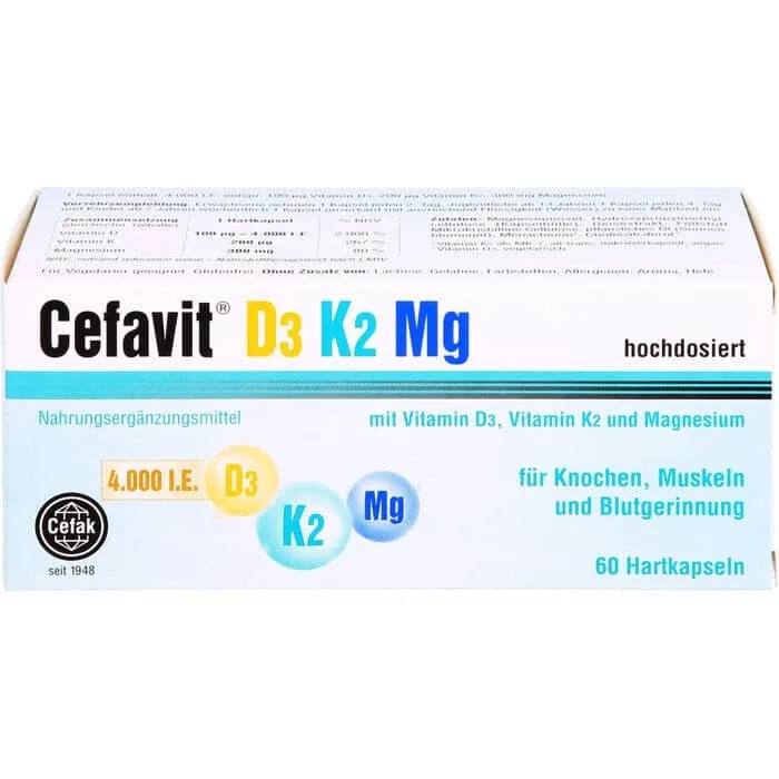 CEFAVIT D3 K2 Mg 4,000 I.U. capsule tari 60 buc. — preț și oferte