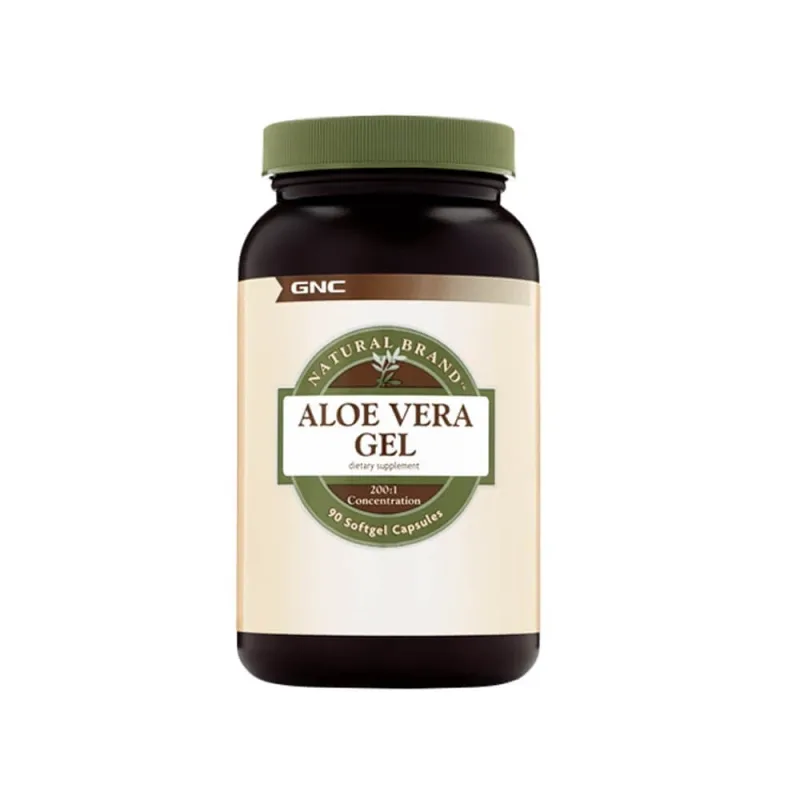 Aloe Vera Gel Natural Brand (579166), 90 capsule, GNC — preț și oferte