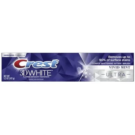 Pasta de dinti cu efect de albire 3D White Vivid Mint Ultra, 147 g, Crest — preț și oferte