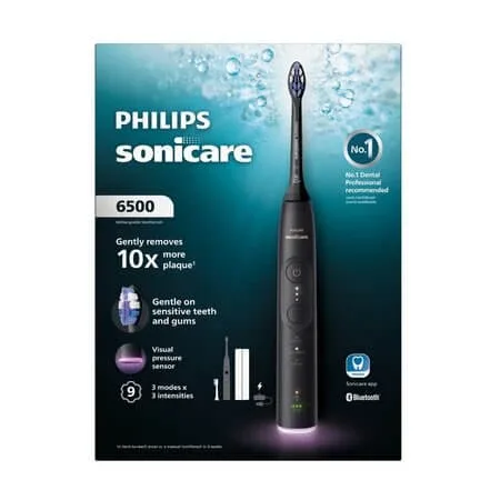 Periuta de dinti electrica plus toc Philips Sonicare 6500, Negru, HX7411/09, Philips — preț și oferte