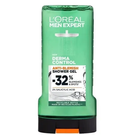 Gel de dus anti-imperfectiuni Men Expert, Derma Control, 300 ml, Loreal Paris — preț și oferte
