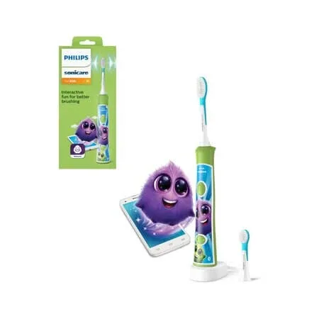 Periuta de dinti electrica pentru copii Philips Sonicare, Verde, HX6352/11, Philips — preț și oferte