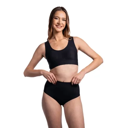 Lenjerie intima compresiva cu talie inalta, S, Negru, Slip, 1 bucata, Norseli — preț și oferte