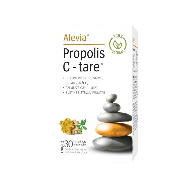 Alevia Propolis C-Tare Natural, 30 comprimate — preț și oferte