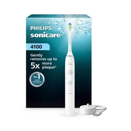 Periuta de dinti electrica Philips Sonicare 4100, Alb, HX4041/41, Philips — preț și oferte