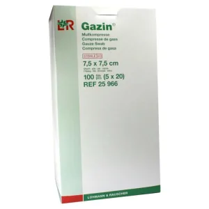 Gazin tifon comp. 7.5x7.5 cm steril 12x5X20 buc.
