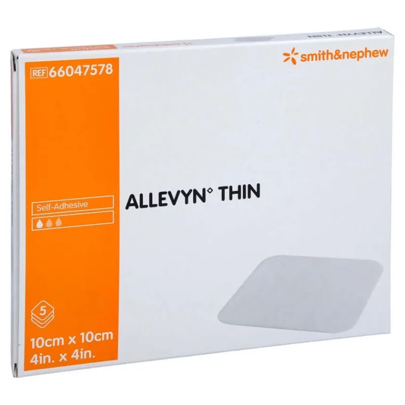 Allevyn Thin 10x10 cm pansament subțire 5 buc — preț și oferte