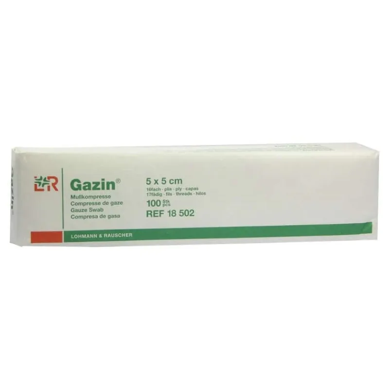 Comprese de tifon Gazin 5x5 cm nesterile 16x 100 buc. — preț și oferte