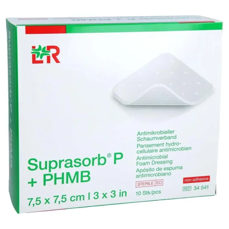 Pansament din spumă Suprasorb P+phmb 7,5x7,5 c 10 buc. — preț și oferte