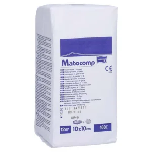 Comprese de tifon Matocomp 10x10 cm unst.12 100 buc.
