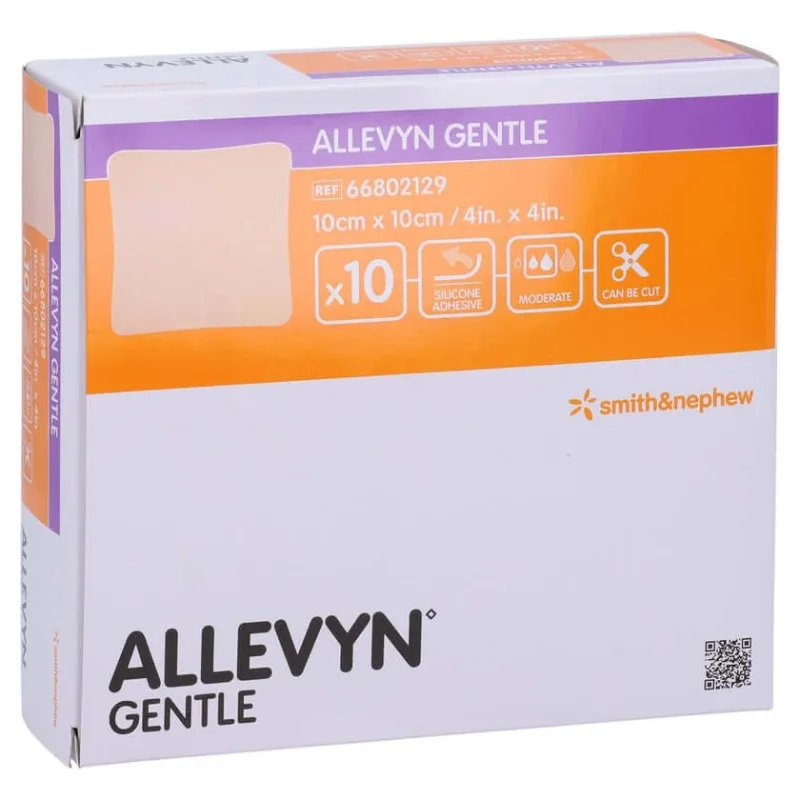 Allevyn Gentle 10x10 cm pansament din spumă 10 buc. — preț și oferte