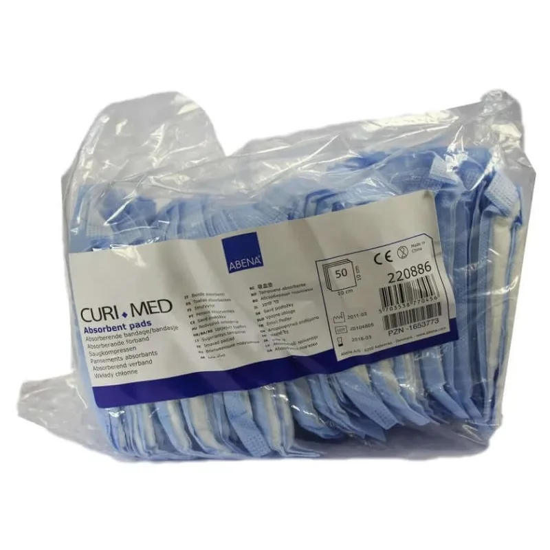 Tampoane absorbante nesterile 10x10 cm 400 g/m 50 buc. — preț și oferte