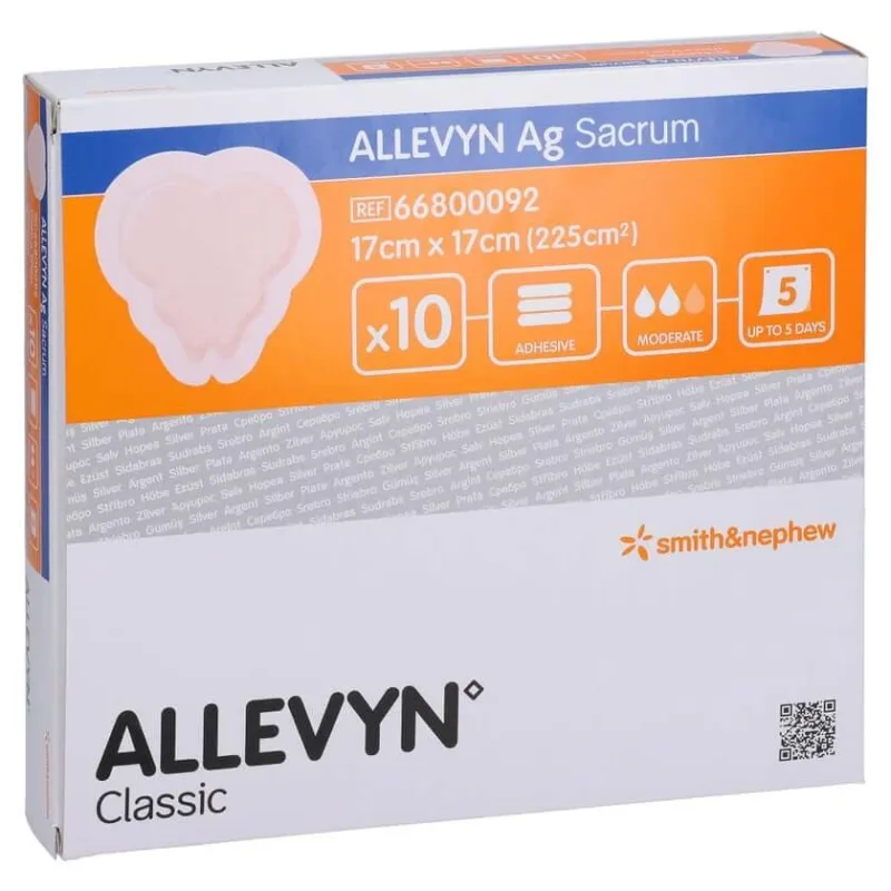 Allevyn Ag Sacrum 17x17 cm Pansament pentru rană 10 buc — preț și oferte