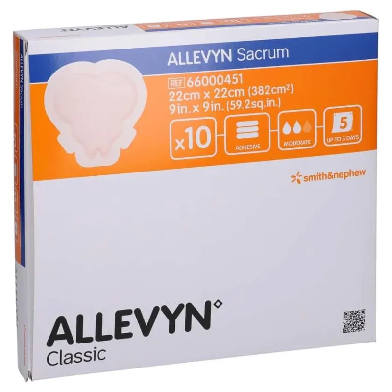 Allevyn Sacrum mare 22x22 cm Pansament pentru rană 10 buc — preț și oferte