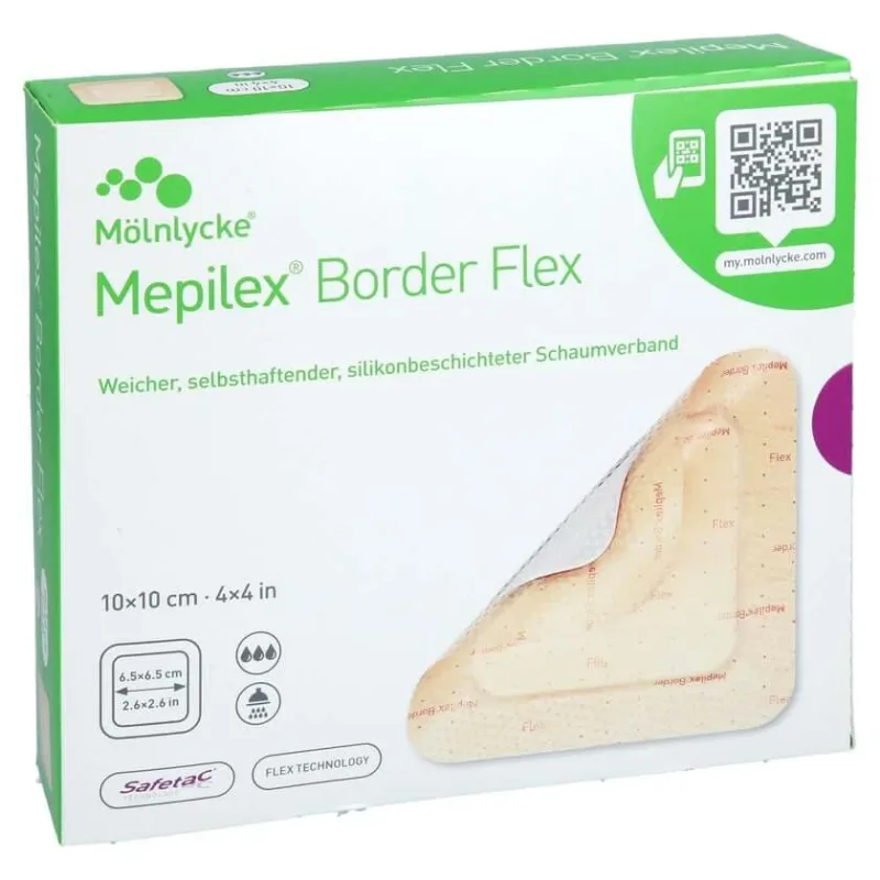 Mepilex Border Flex spumă adezivă 10x10 Cm 10 buc. — preț și oferte